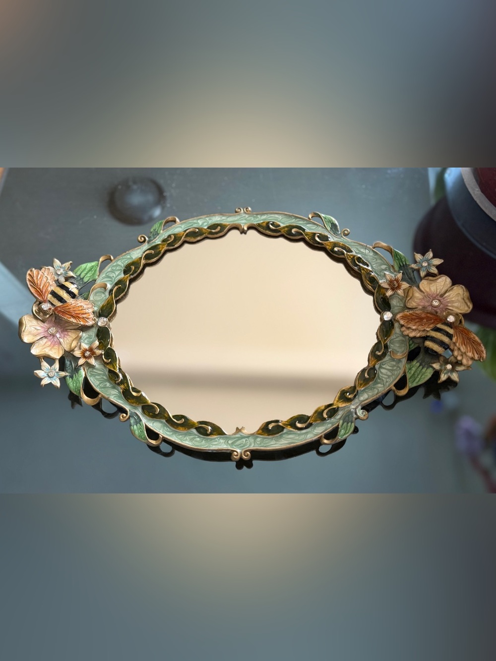 Sold Vintage vanity perfume tray